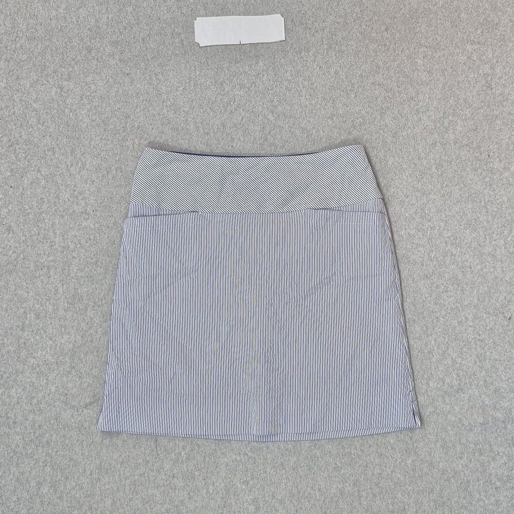 S.C.&CO. Women Skirt S/CH Blue Nylon Striped Tennis‎ Golf